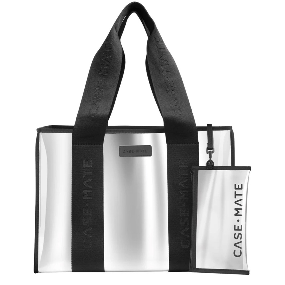Case-Mate Jelly Tote silver chrome with Black Accents